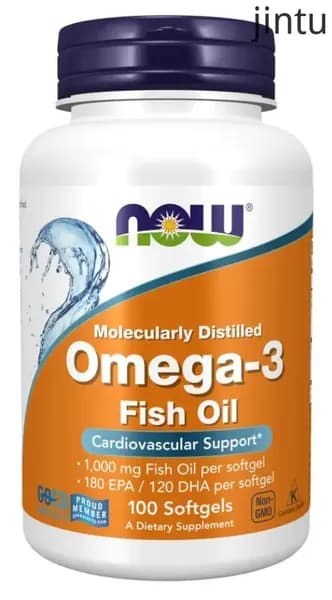 Омега 3 NOW Omega-3 Fish Oil 1000 мг рыбий жир, 100 гелевых капсул