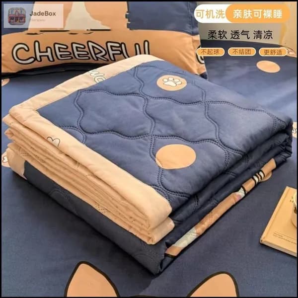 Одеяло180x200 см, Летнее, с наполнителем Хлопок
