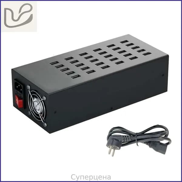 Зарядная станция USB на 40/30/20/10 портов, - 30 USB-порт