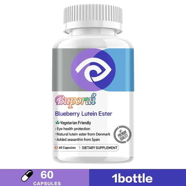 Капсулы Buporai Blueberry Lutein Ester разработаны для защиты зрения и снятия усталости глаз.