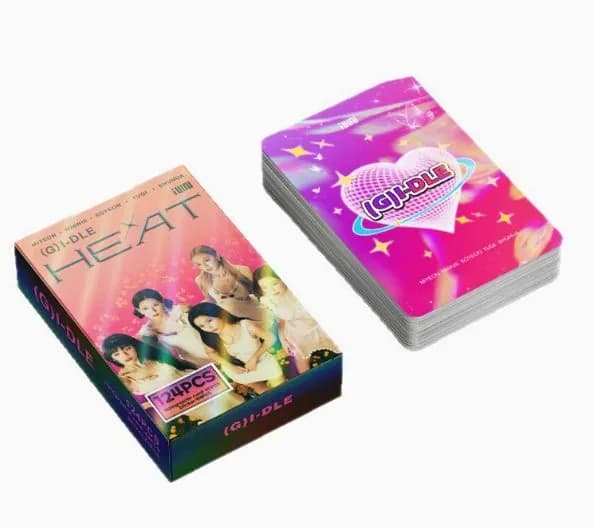 Карточки LOMO (G)I-DLE - 124 шт. Холографические карточки и стикеры