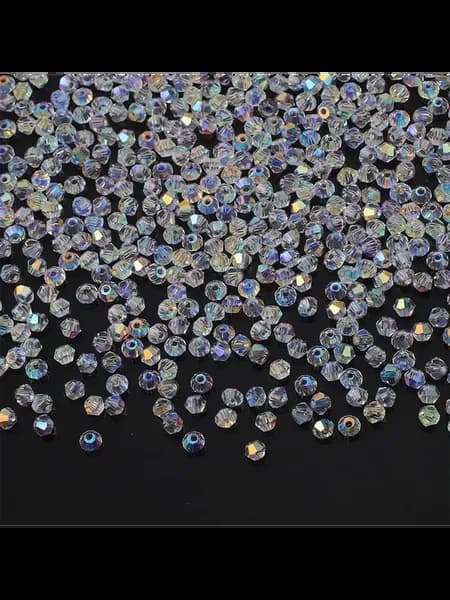 Стеклянные бусины биконусы 2-8 мм для рукоделия 3mm 720pcs