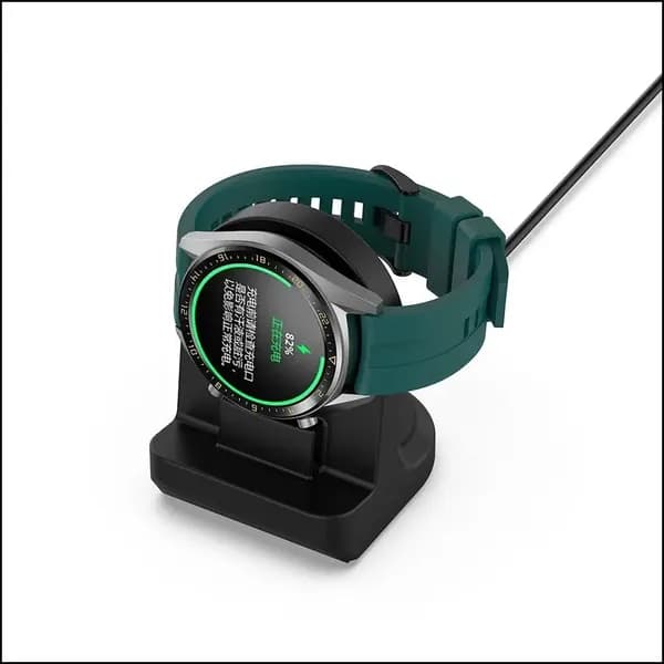 Подставка из силикона для зарядки Honor Watch 5, 4, GS3 и GS4, качественная, чёрная