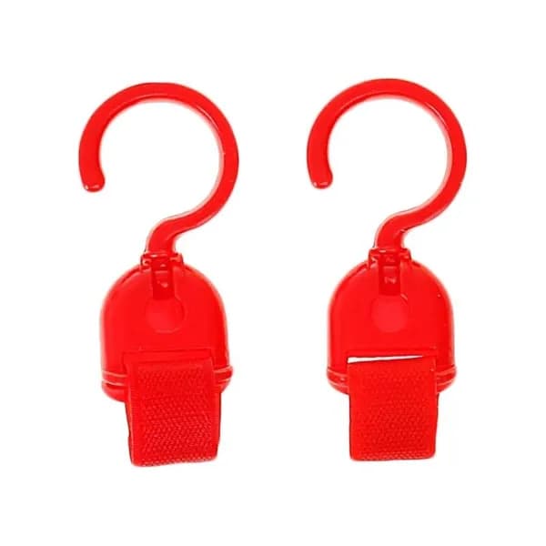 Крючки на детскую коляску для пакетов на ленте-липучке, 2 шт