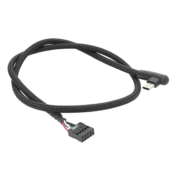 шт. USB 9-контактный кабель типа C для материнской платы компьютера, антиэкранирующая сетчатая линия повышает стабильность и скорость, 60 см