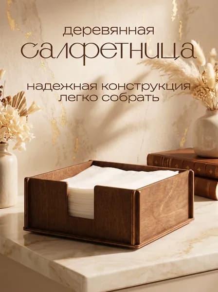 Салфетница ЭКО органайзер деревянный