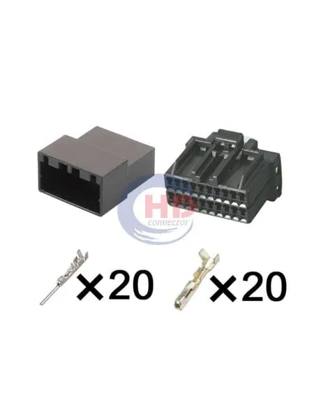 175967-2 Совместимый автомобильный EFI разъем 20P аудио штекер DJ7201C-1.2-11/21 мужской женский