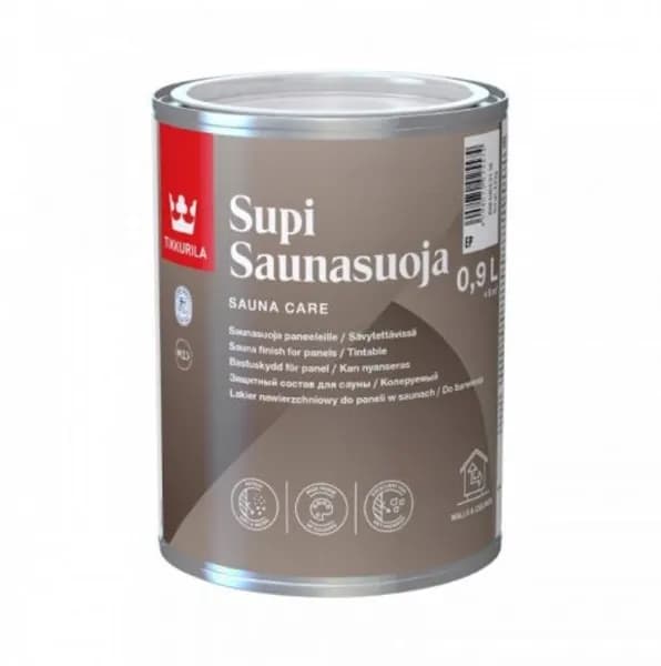 Колерованный состав Tikkurila SUPI SAUNASUOJA / Тиккурила Супи Саунасуойя 0,9 л. цвет ирисы 3132