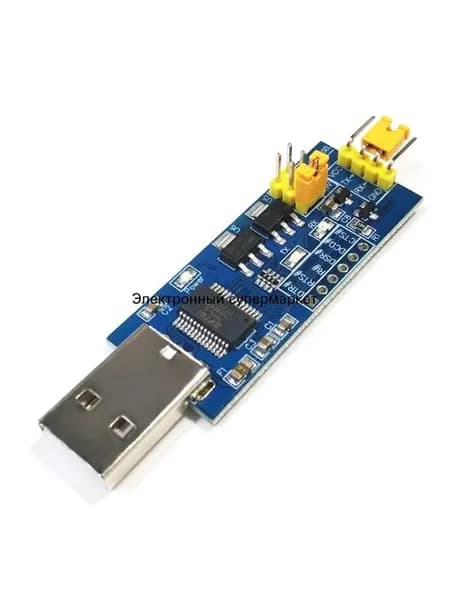 Модуль преобразователя USB-UART на FT232RL (TTL 5В/3.3В/1.8В, для отладки и прошивки)