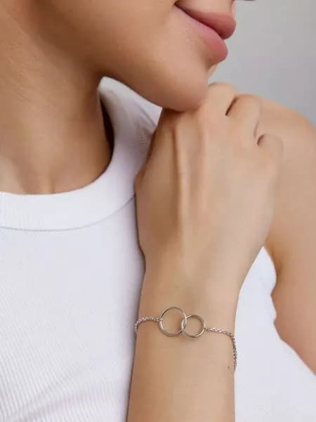 BUT!JEWELS Браслет Серебро родированное 925 пробы, плетение Ролло