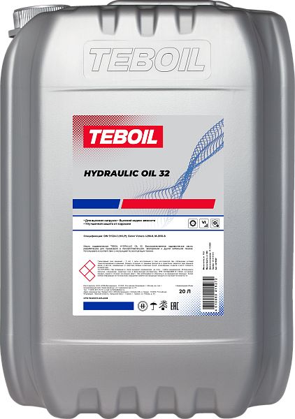 Масло гидравлическое TEBOIL Hydraulic Oil 32 20 л 2279507