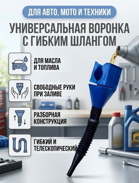 Автомобильная воронка для залива топлива