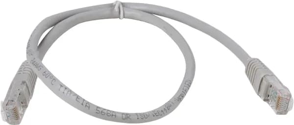 Короткий интернет кабель 50 см iOpen 0.5м UTP 5е RJ45 Патч корд LAN сетевой Ethernet патчкорд серый (ANP511_0.5M)