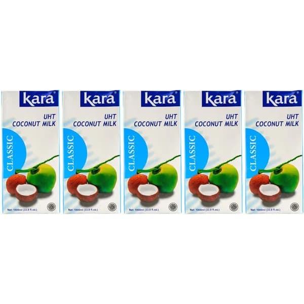 Растительный напиток кокосовый Kara Classic 17% 1 л, набор: 5 штук