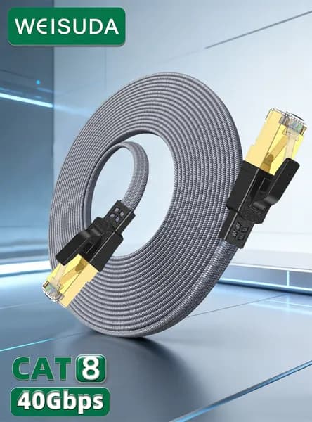 Кабель для интернет-соединения RJ-45/RJ-45, 0.5 м, серый