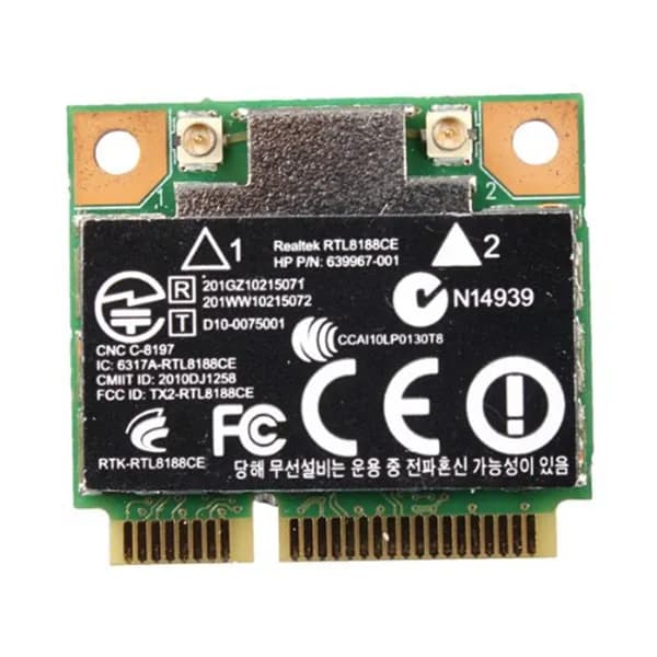 Сетевая карта WiFi Mini PCI-E 150 Мбит/с для HP Realtek RTL8188CE Wireless-N 802