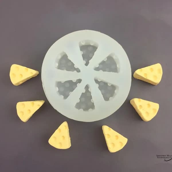 Силиконовая форма Сыр, для выпечки, мыла, шоколада и мастики, ручная работа
