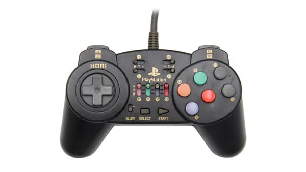 Геймпад проводной Hori Fighting Commander (HPS-09B) для PS1 Винтаж