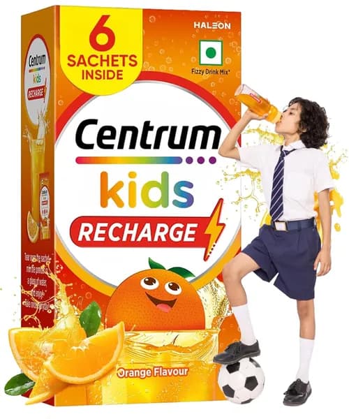 Centrum Ревитализирующий Напиток для Детей Без Добавленного Сахара, Поддержка Энергии и Иммунитета, Набор 6 Порций
