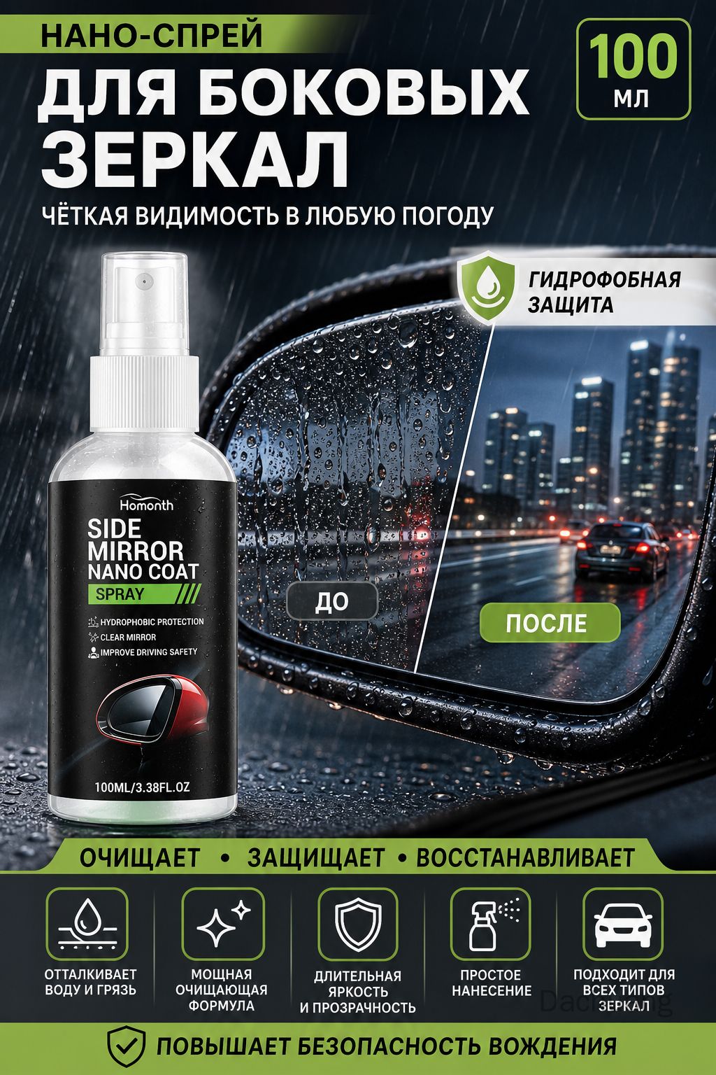 Набор автохимии Спрей, 100 мл, 1 шт.