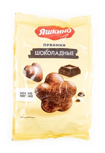 Пряники Яшкино Шоколадные особо мягкие, 350г / кондитерские изделия