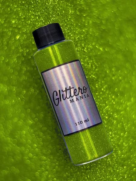 Glitteromania Блестки декоративные оливковые, глиттер для творчества 110мл. 0.2мм.