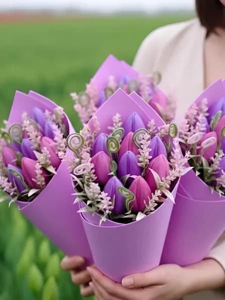Букет тюльпанов из мыла - Подарок на 8 Марта с киз