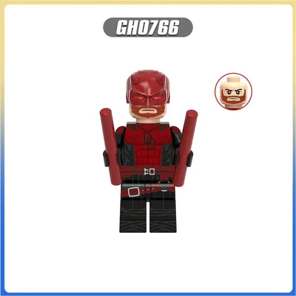 Минифигурка Сорвиголовы из серии Marvel Defenders, конструктор.