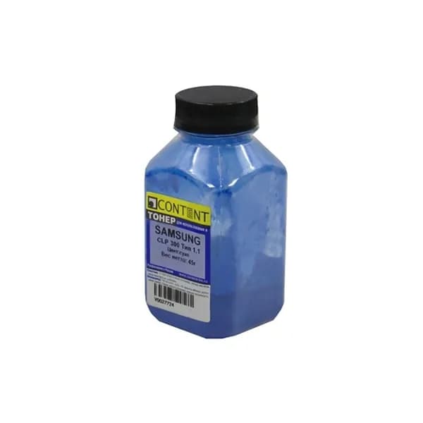 Тонер Content для Samsung CLP-300 Тип 1.1, C, 45 г, банка