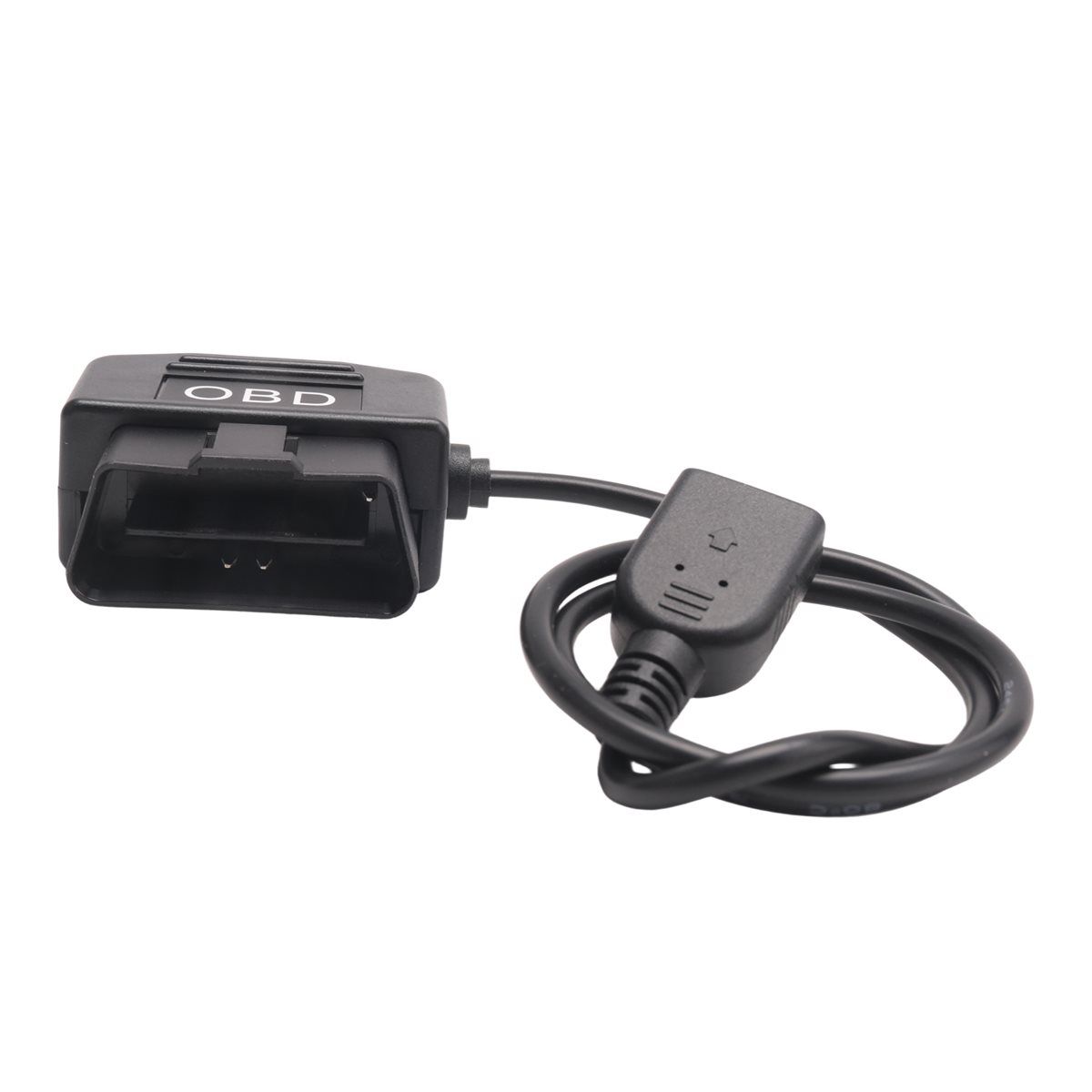 Автомобильный зарядный кабель USB 5 В 3 А на 24 часа, комплект для подключения OBD-адаптера (черный)