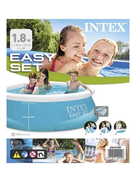 Intex Бассейн надувной Easy Set 1,8 м (183х51 см), 28101NP