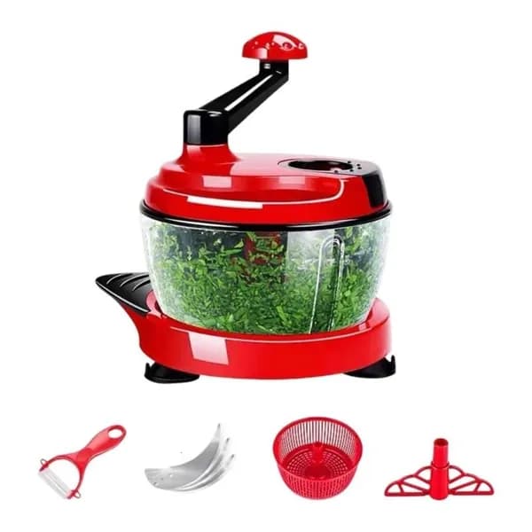 Мясорубка ручная многофункциональная, Высококачественный красный цвет - Базовая модель