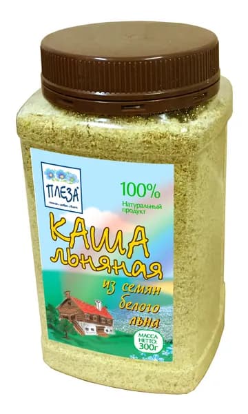 Каша льняная натуральная из семян белого льна 300 г