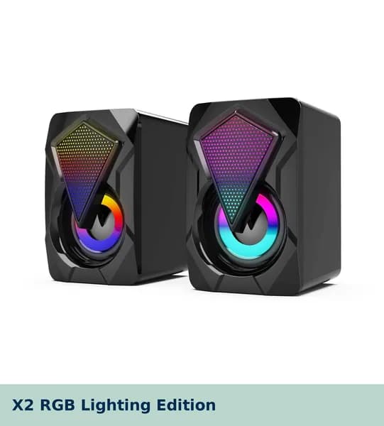 Компьютерные колонки X9 для ПК и ноутбука, USB-питание, компактные стерео-динамики