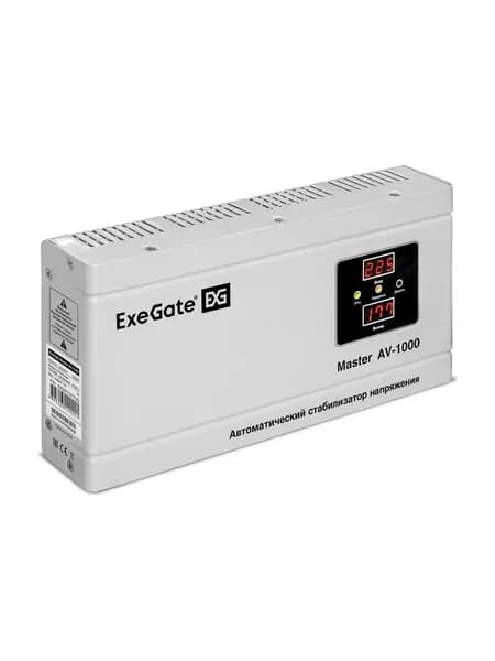 Стабилизатор напряжения ExeGate Master AV-1000 EX291737RUS, вх.130-265V,1000VA, релейный