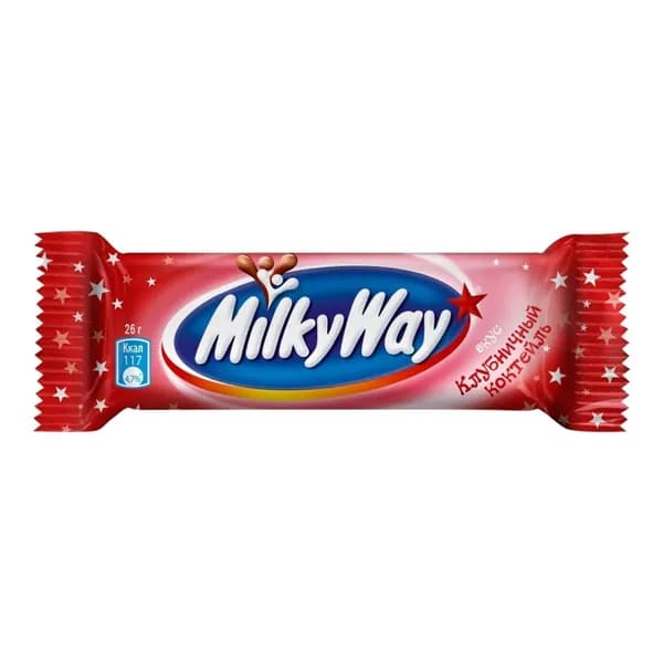 Шоколадный батончик Milky Way Клубничный коктейль 26 г