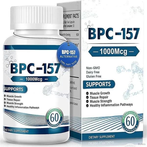 BPC-157, без ГМО, без глютена, 60 капсул