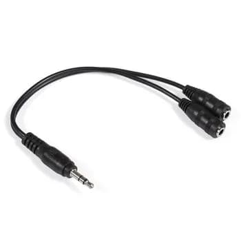 Разветвитель jack 3.5 ExeGate EX-CCA-415-0.3, 3.5mm Jack M/2x3.5mm Jack F, 0,3м (EX284946RUS)