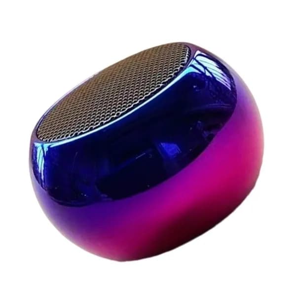 Портативный маленький стальной пушечный металлический сабвуфер Bluetooth-динамик-Сине-фиолетовый