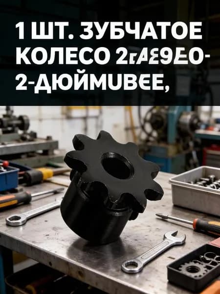 Цепное зубчатое колесо с 9 зубьями из углеродистой стали черного цвета для домашнего использования