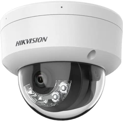 HIKVISION DS-2CD1121G2-LIUF 2MPi, объектив 2,8 мм, H265+, гибридная подсветка, ночное видение 20 м, PoE, купольная IP-камера с микрофоном