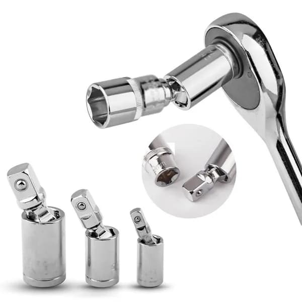 1/4" 3/8" 1/2" Соединительный набор с храповым механизмом Угловой удлинитель Адаптер для головки