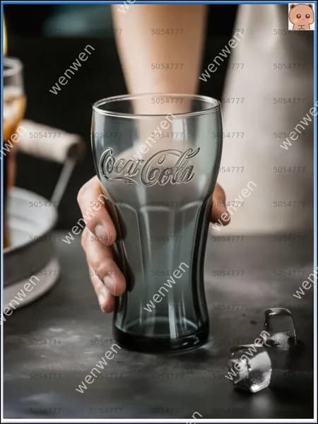 Стакан с гравировкой "cocacola" 350 мл 1 шт серый металлик