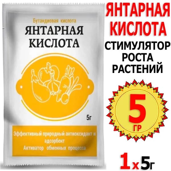 Янтарная кислота 5г Биотехнологии