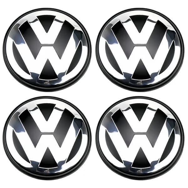 Колпачки центрального болта диска VW, ABS-пластик, 65 мм
