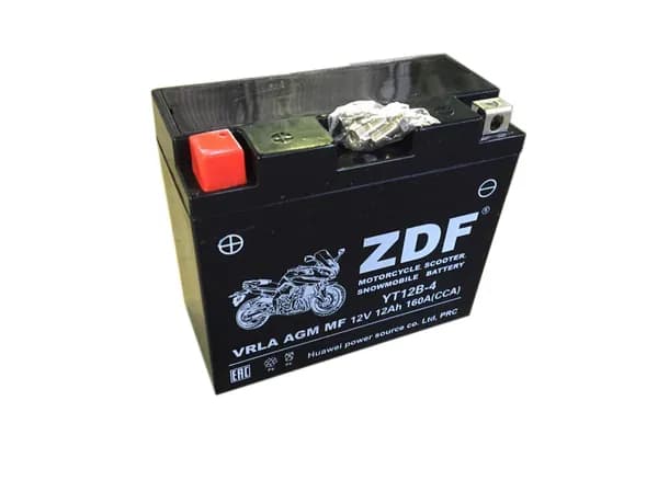 Аккумулятор ZDF YT12B-4 12V 12 a/h VRLA BLACK