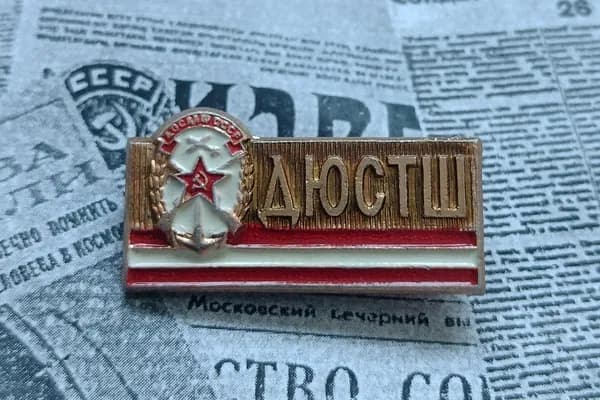 значок СССР винтаж " Дюстш ДОСААФ