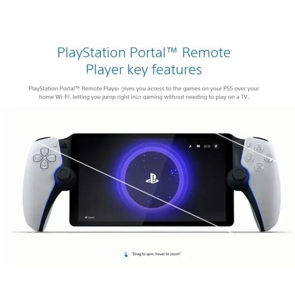 Белая техника. Игровая приставка Sony PlayStation 5 PS5 Portal Remote Player, портативная, русский язык, японская версия, 99% новый
