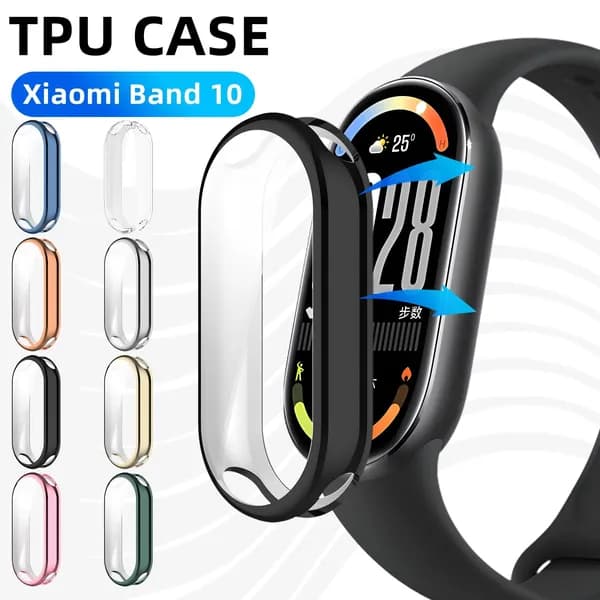 Мягкая TPU всесторонняя защитная крышка бампера совместимые xiaomi band 10