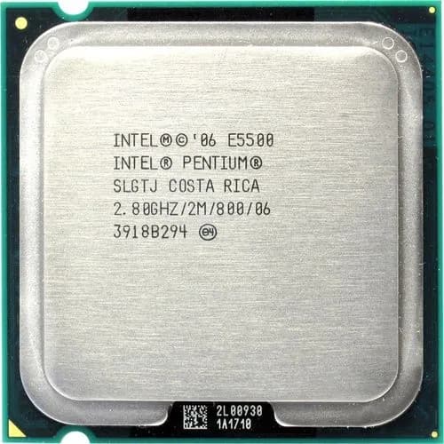 Процессор Socket LGA 775 Intel Pentium E Dual Core 5500 E5500 ( 2 ядра 2 потока 2800 МГц 2,8 ГГц кэш 2 Мб шина 800 МГц )